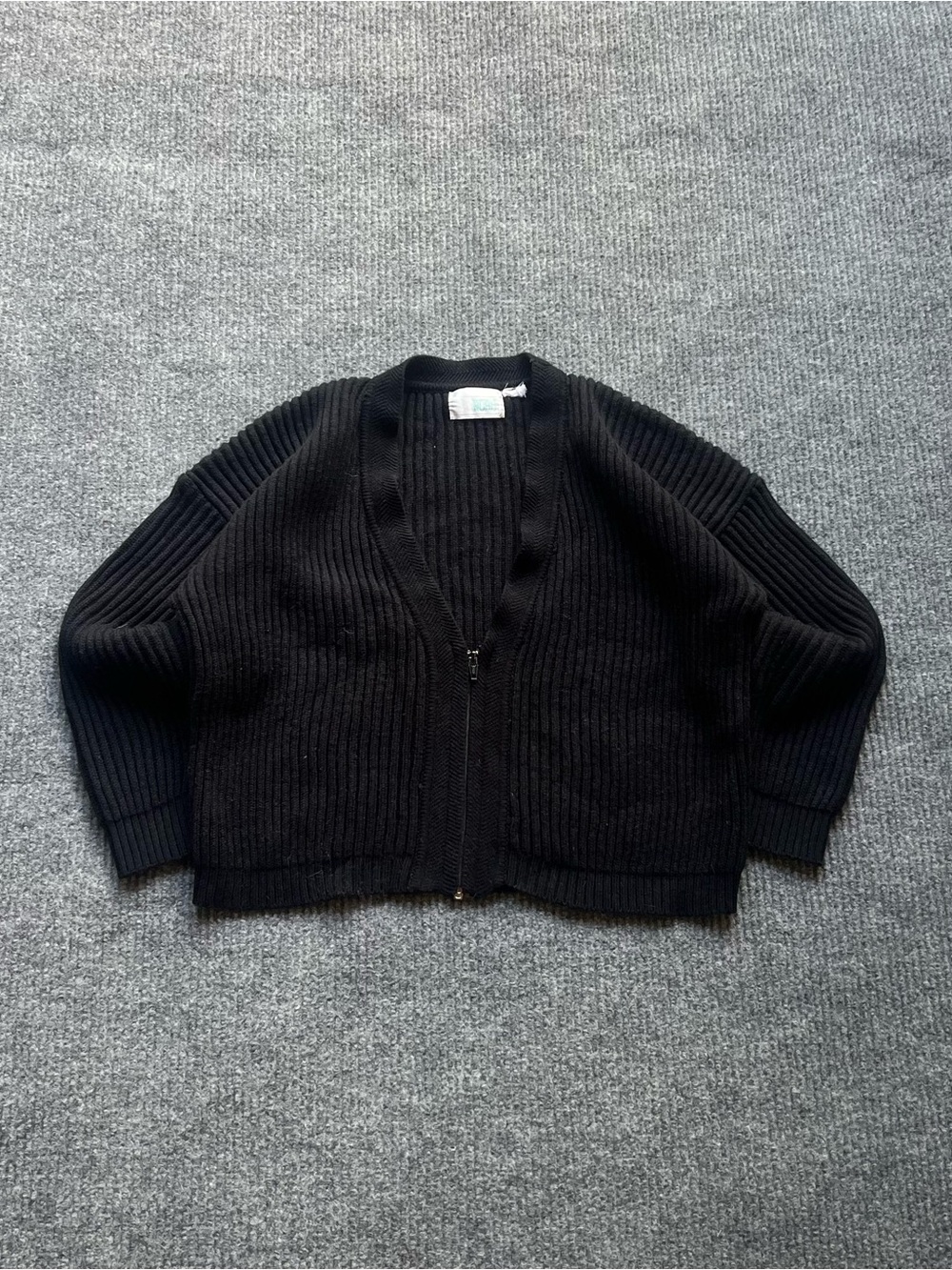 Vintage 70s Boxy Oversized Cardigan - Picture 1 of 3